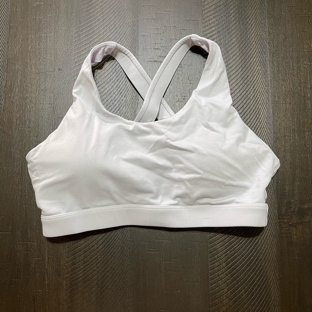 White Sports Bra